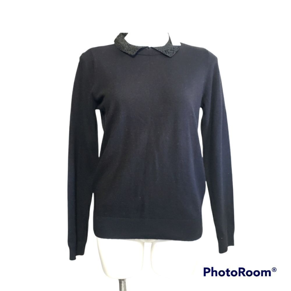 Loft black woolblend sweater